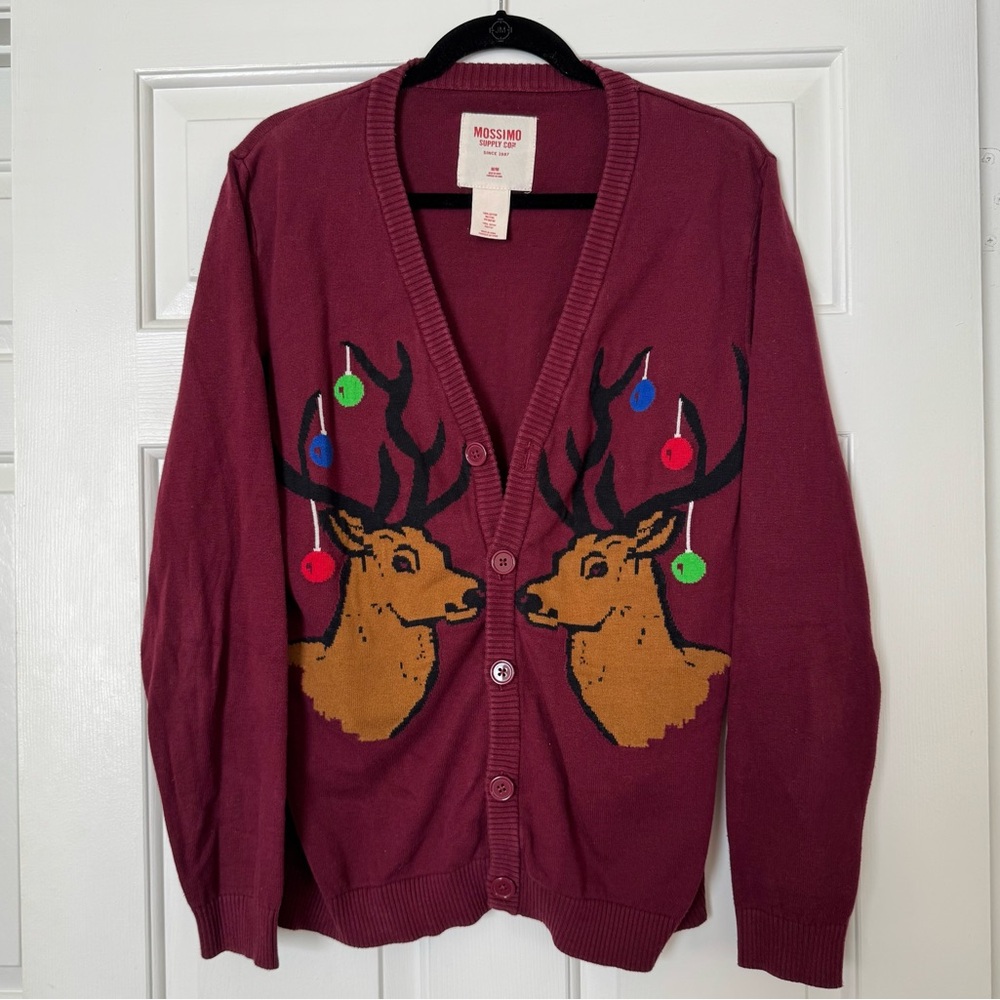 Mossimo Supply Co. Christmas Reindeer Cardigan